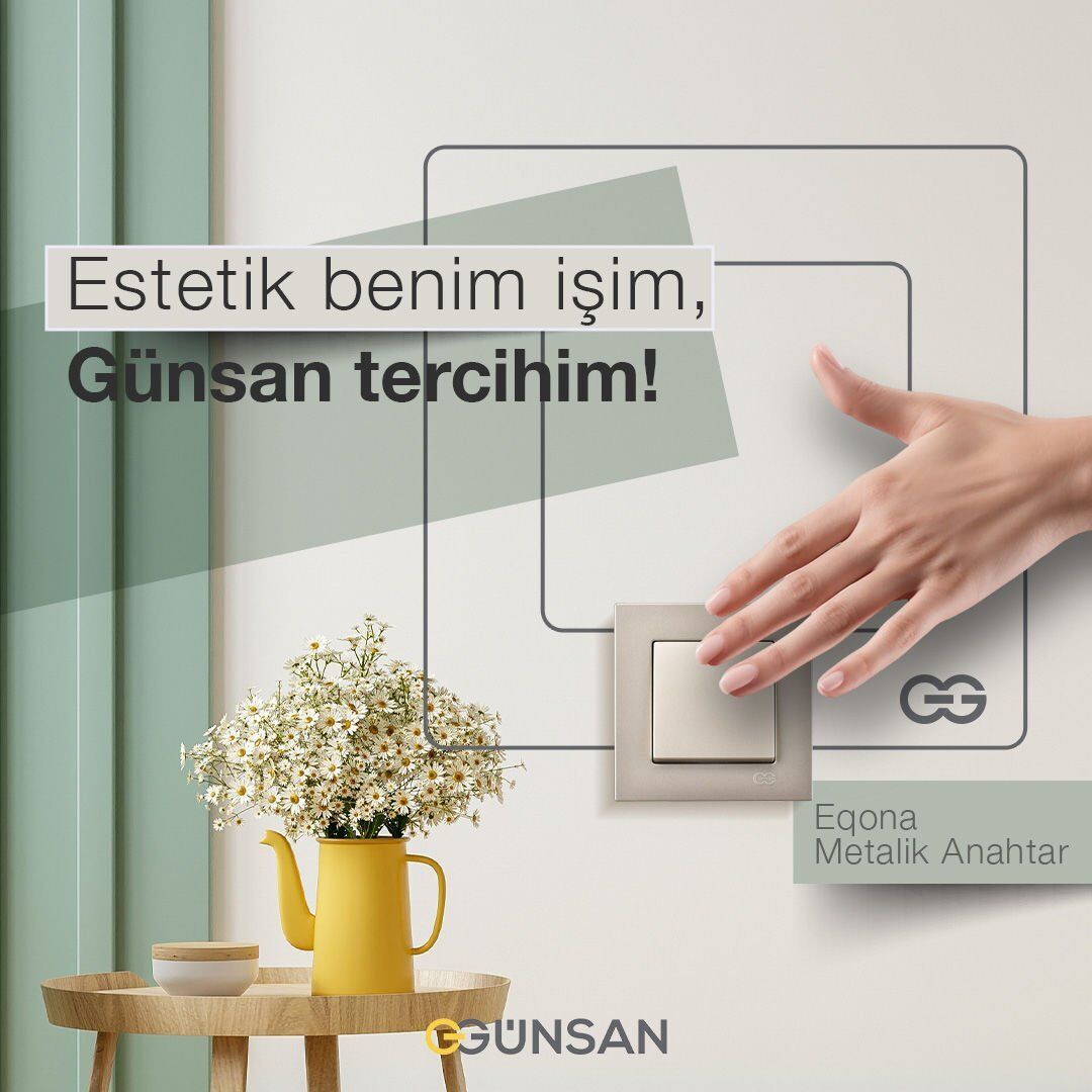 Günsan Eqona Metalik Bej Anahtar