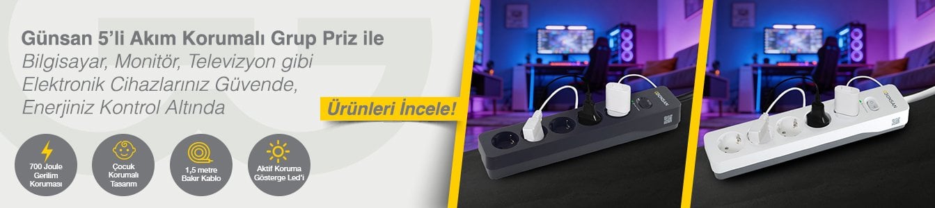 Günsan Akım Korumalı Prizler