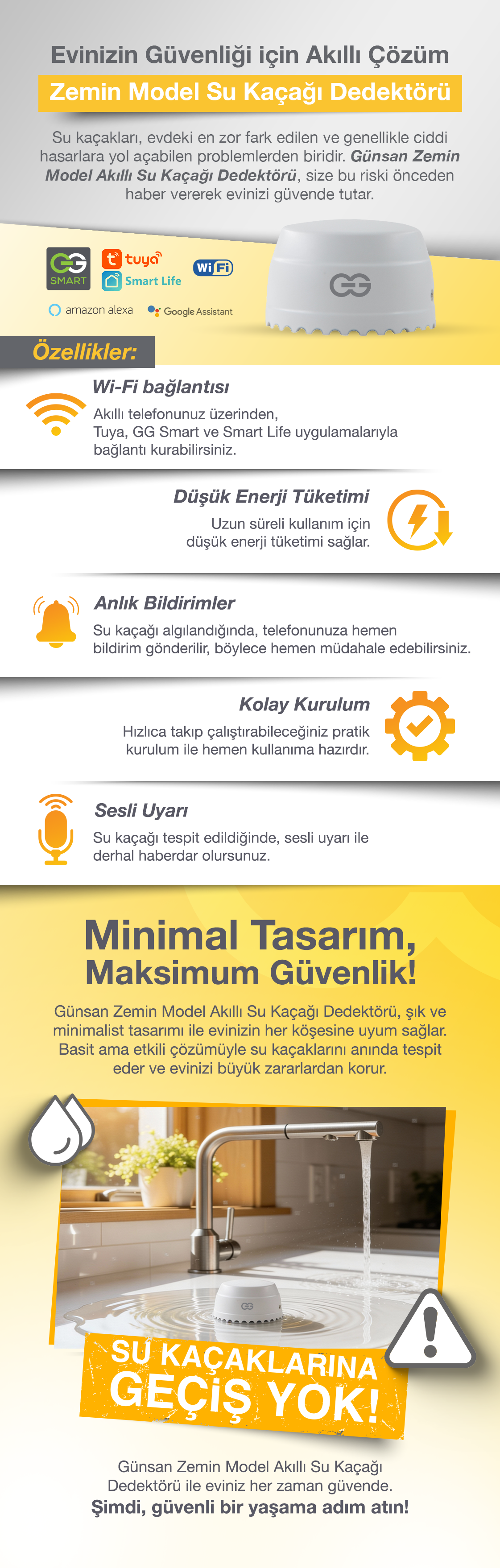 Zemin Su Kaçağı Sensörü