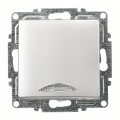 Günsan Visage Gümüş Işıklı Anahtar Mekanizma