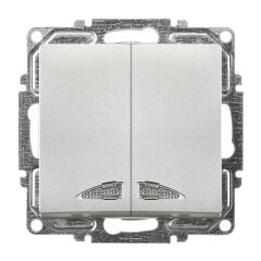 Günsan Visage Gümüş Işıklı Komütatör Mekanizma