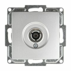 Günsan Visage Gümüş TV Prizi (Geçişli-Sonlu) Mekanizma