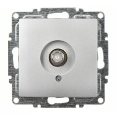 Günsan Visage Gümüş Tekli Uydu Prizi Eko Mekanizma