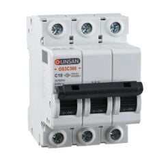 Günsan Valta Otomatik Sigorta 3 Kutup 6kA C Tip 10A