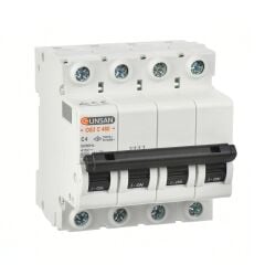 Günsan Valta Otomatik Sigorta 4 Kutup 6kA C Tip 4A