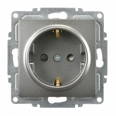 Günsan Visage Füme Çocuk Korumalı Topraklı Priz Mekanizma