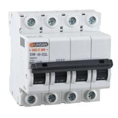 Günsan Valta Otomatik Sigorta 4 Kutup 6kA C Tip 50A