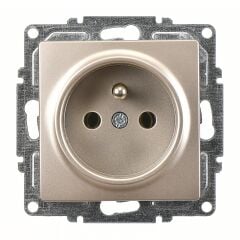 Günsan Visage Metalik Bej UPS Priz Mekanizma