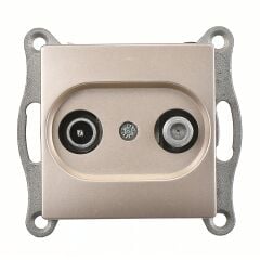 Günsan Visage Metalik Bej Uydu Prizi Sonlu (TV-Sat) Mekanizma