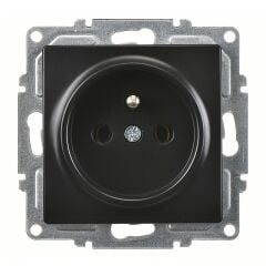 Günsan Visage Metalik Siyah UPS Priz Mekanizma