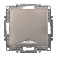 Günsan Visage Mocha Işıklı Anahtar Mekanizma