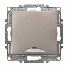 Günsan Visage Mocha Işıklı Anahtar Mekanizma