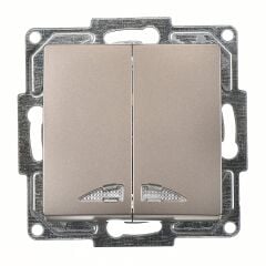 Günsan Visage Mocha Işıklı Komütatör Mekanizma