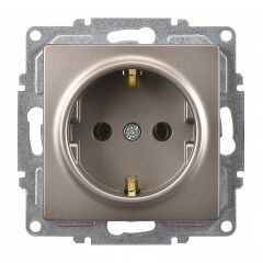 Günsan Visage Mocha Topraklı Priz Mekanizma