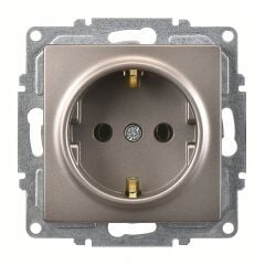 Günsan Visage Mocha Topraklı Priz Mekanizma