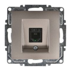 Günsan Visage Mocha Nümeris Telefon Prizi (Cat3) Mekanizma