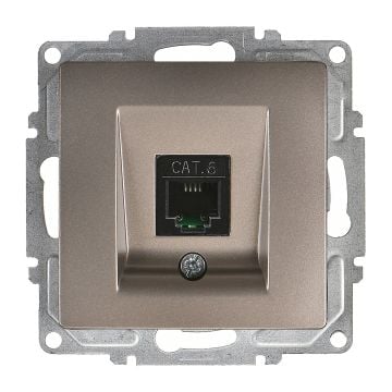 Günsan Visage Mocha Tekli Data Prizi (RJ45 Cat6) Mekanizma