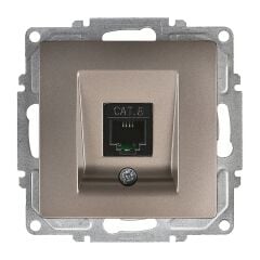 Günsan Visage Mocha Tekli Data Prizi (RJ45 Cat6) Mekanizma