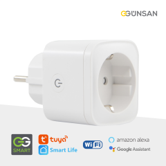 Günsan WiFi Akıllı Priz 16A Enerji Takibi, Uzaktan Kontrol, Tuya Smart Life, Sesli Komut (Google Home & Alexa)