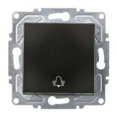 Günsan Eqona Metalik Siyah Zil Butonu Mekanizma