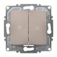 Günsan Eqona Mocha Jaluzi Kumanda Anahtarı (İki Düğmeli) Mekanizma