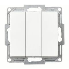 Günsan Visage Beyaz Üçlü Anahtar Mekanizma