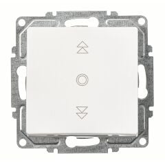 Günsan Visage Beyaz Jaluzi Kumanda Anahtarı (Tek Düğmeli) Mekanizma