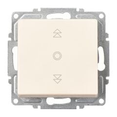 Günsan Visage Krem Jaluzi Kumanda Anahtarı (Tek Düğmeli) Mekanizma