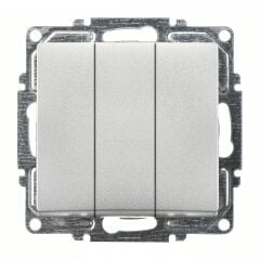 Günsan Visage Gümüş Üçlü Anahtar Mekanizma