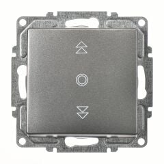 Günsan Visage Füme Jaluzi Kumanda Anahtarı (Tek Düğmeli) Mekanizma