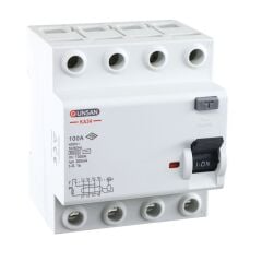 Günsan Valta Kaçak Akım Rölesi AC Tip 6kA 300mA 100A 3 Kutup + Nötr