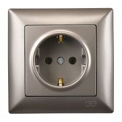 Günsan Visage Mocha Topraklı Priz