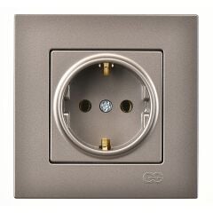 Günsan Eqona Mocha Topraklı Priz