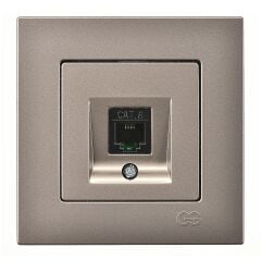 Günsan Eqona Mocha Tekli Data Priz(Cat6)