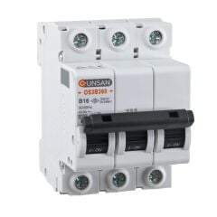 Günsan Valta Otomatik Sigorta 3 Kutup 6kA B Tip 16A