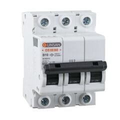 Günsan Valta Otomatik Sigorta 3 Kutup 6kA B Tip 10A