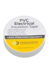 Günsan Beyaz Elektrik İzolasyon Bandı