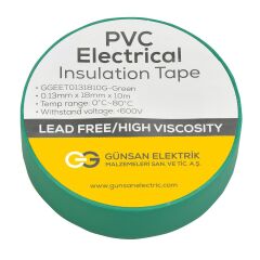 Günsan Yeşil Elektrik İzolasyon Bandı