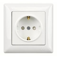 Günsan Visage Beyaz Çocuk Korumalı Topraklı Priz