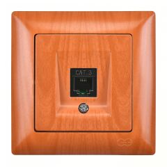 Günsan Visage Meşe Nümeris Telefon Prizi (Cat3)