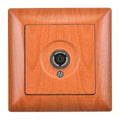 Günsan Visage Meşe TV Prizi (Geçişli-Sonlu)