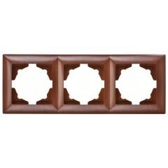 Günsan Visage Ceviz Üçlü Çerçeve