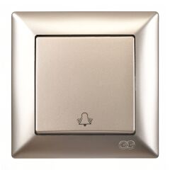 Günsan Visage Metalik Bej Zil Butonu