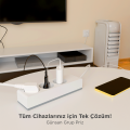 Günsan Üçlü Çocuk Korumalı Topraklı Grup Priz 3 Metre