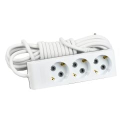 Günsan Üçlü Çocuk Korumalı Topraklı Grup Priz 5 Metre