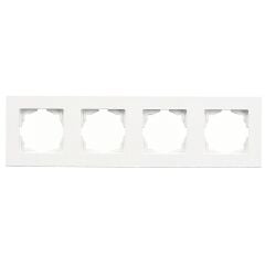 Günsan Eqona Beyaz Dörtlü Çerçeve