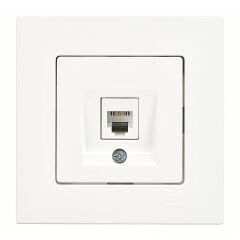 Günsan Eqona Beyaz Nümeris Telefon Prizi (Cat3)