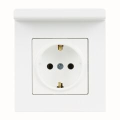 Günsan Eqona Beyaz Pratik Telefon Tutucu Topraklı Priz