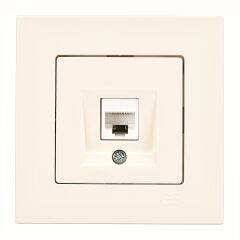 Günsan Eqona Krem Tekli Data Prizi (RJ45 Cat6)