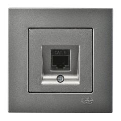 Günsan Eqona Füme Tekli Data Prizi (RJ45 Cat6)